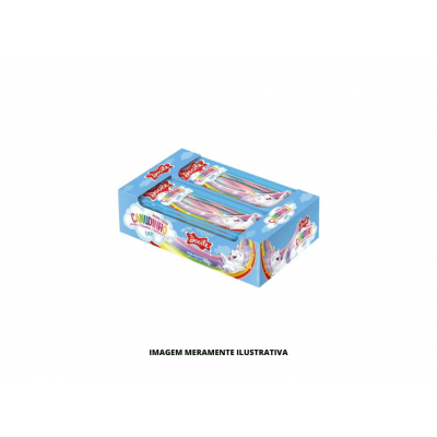 BALA - DOCILE - 15g GELATINA CANUDINHO MORANGO ACIDO UNICORNIO - DP12